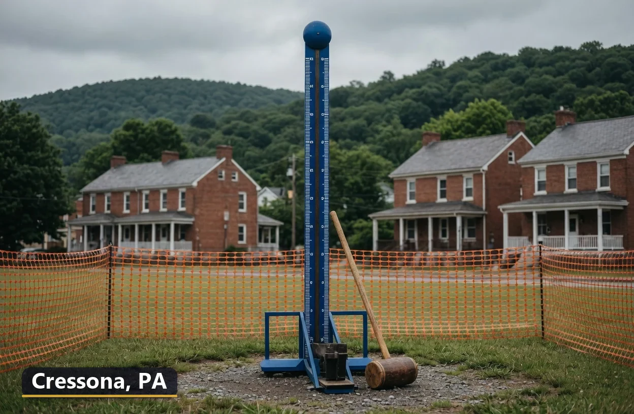 High striker carnival game rental in Cressona, Pennsylvania for field days, parties and events