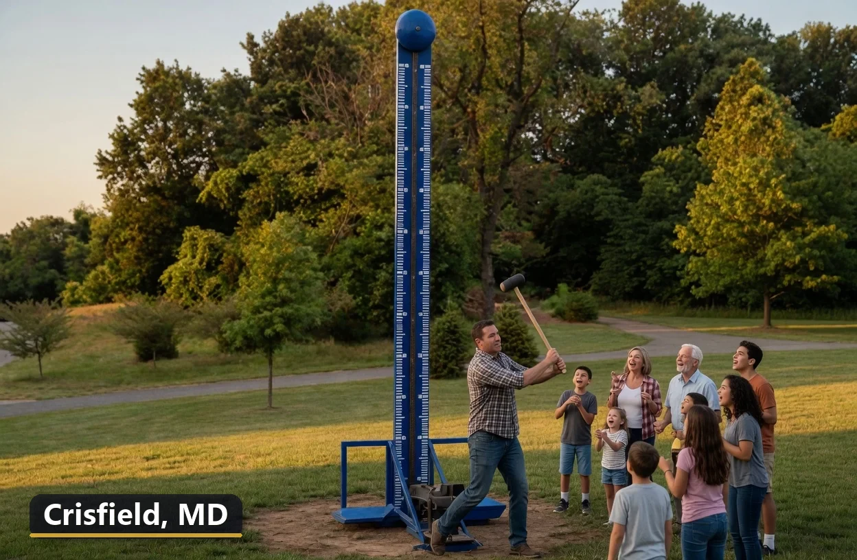 High striker carnival game rental in Crisfield, Maryland for field days, parties and events