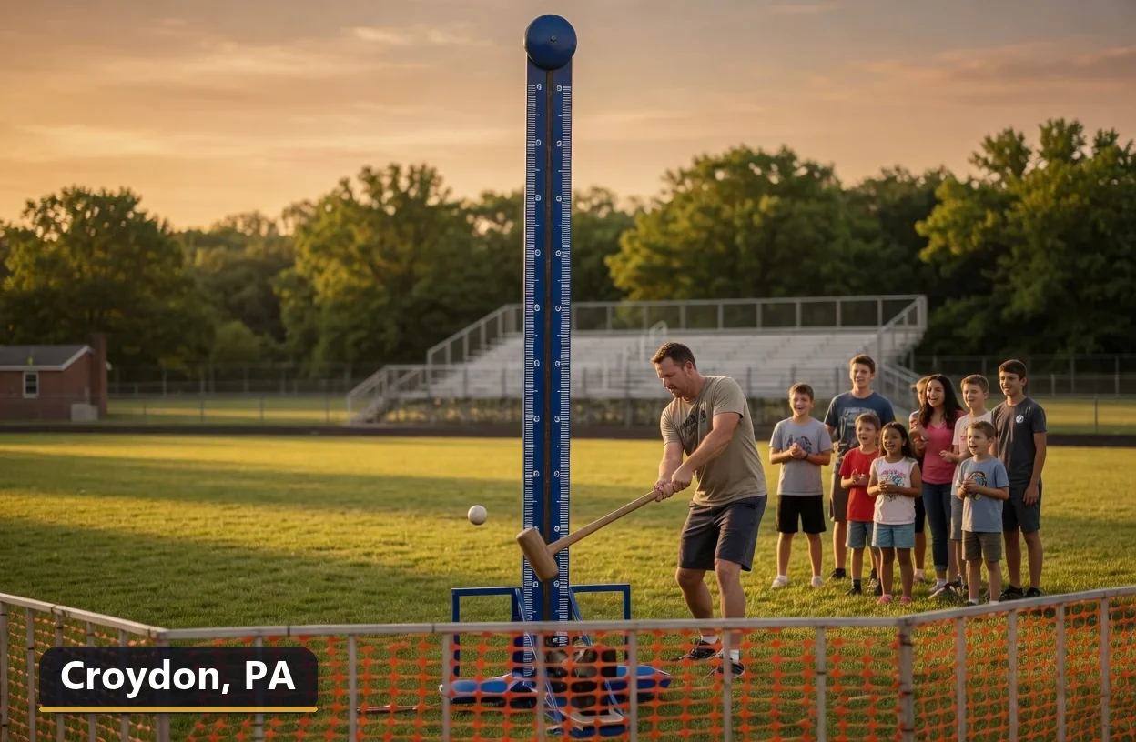 High striker carnival game rental in Croydon, Pennsylvania for field days, parties and events