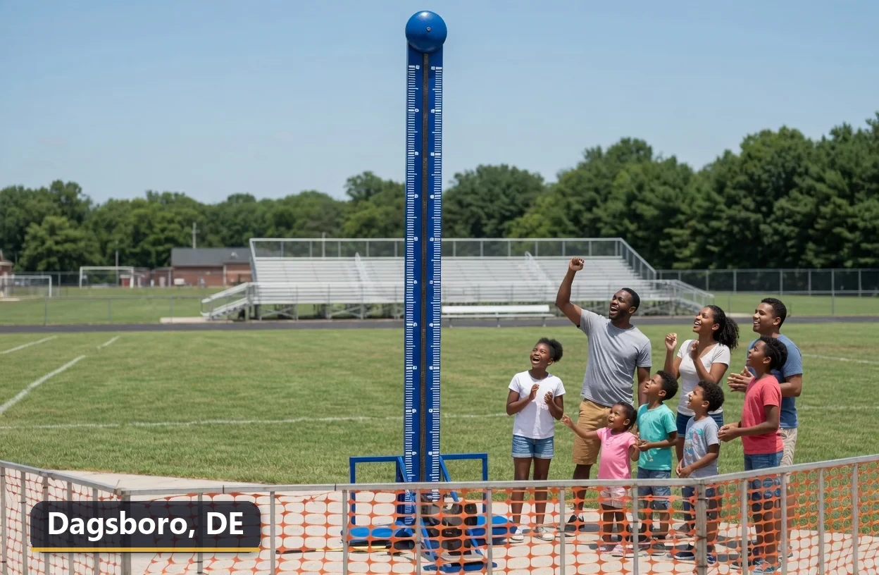 High striker carnival game rental in Dagsboro, Delaware for field days, parties and events