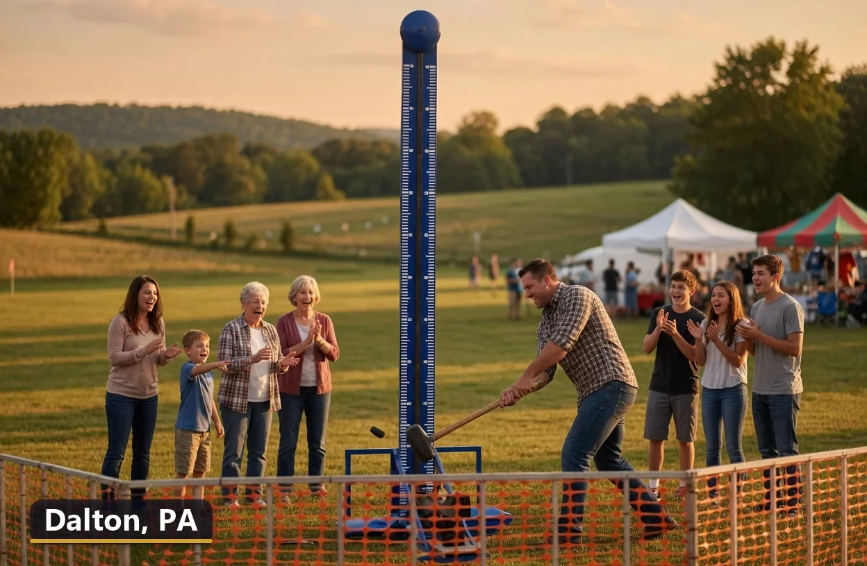 High striker carnival game rental in Dalton, Pennsylvania for field days, parties and events