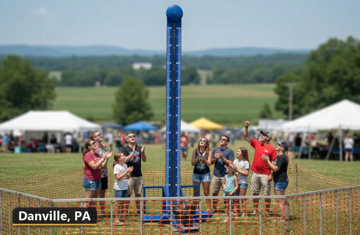 High striker carnival game rental in Danville, Pennsylvania for field days, parties and events