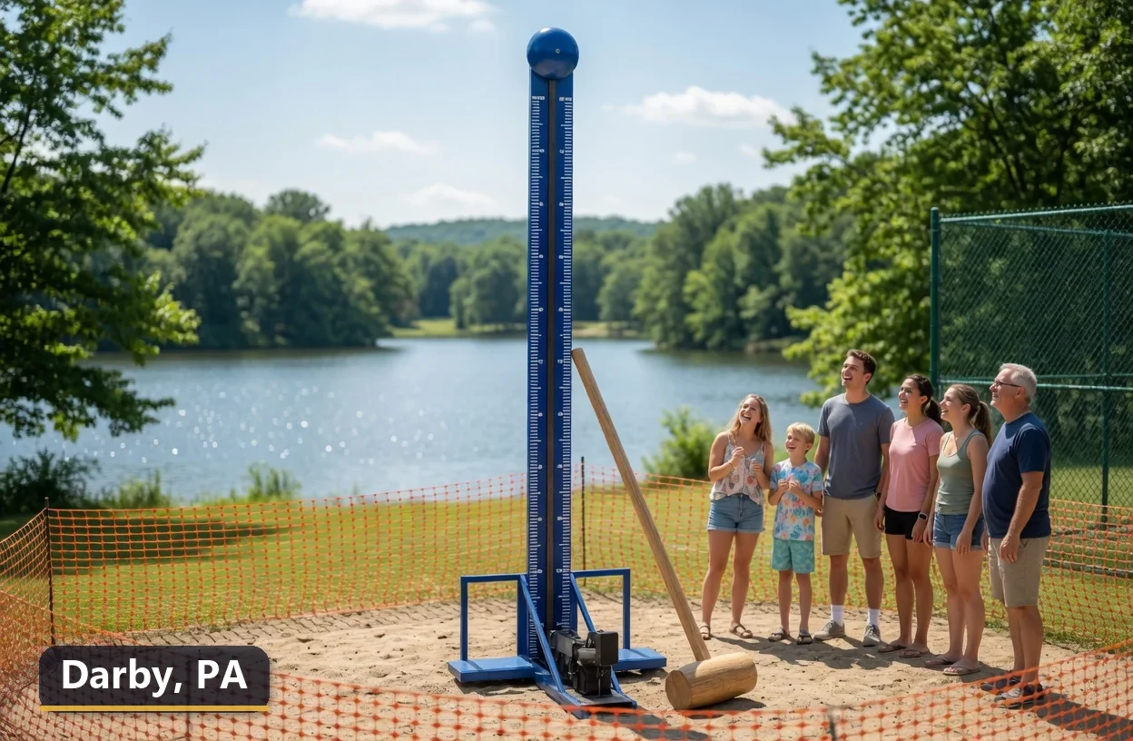 High striker carnival game rental in Darby, Pennsylvania for field days, parties and events