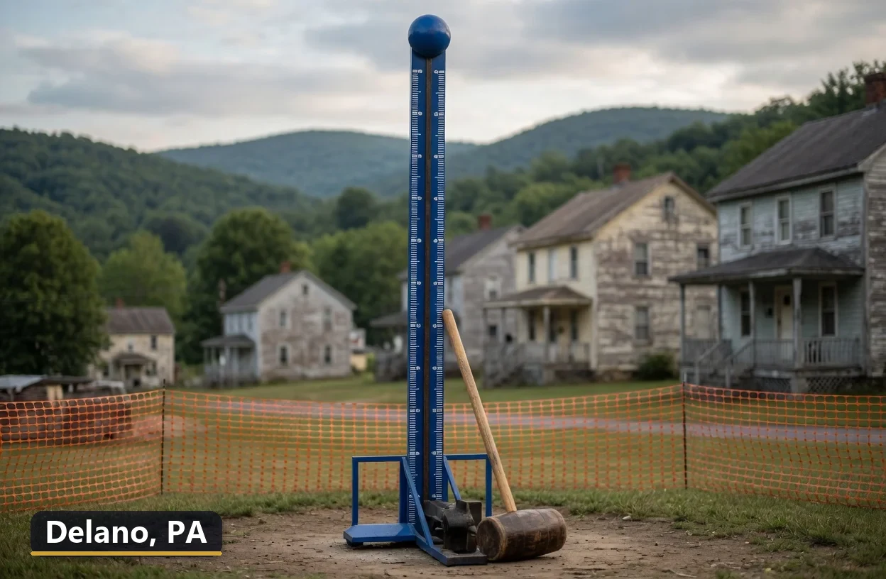 High striker carnival game rental in Delano, Pennsylvania for field days, parties and events
