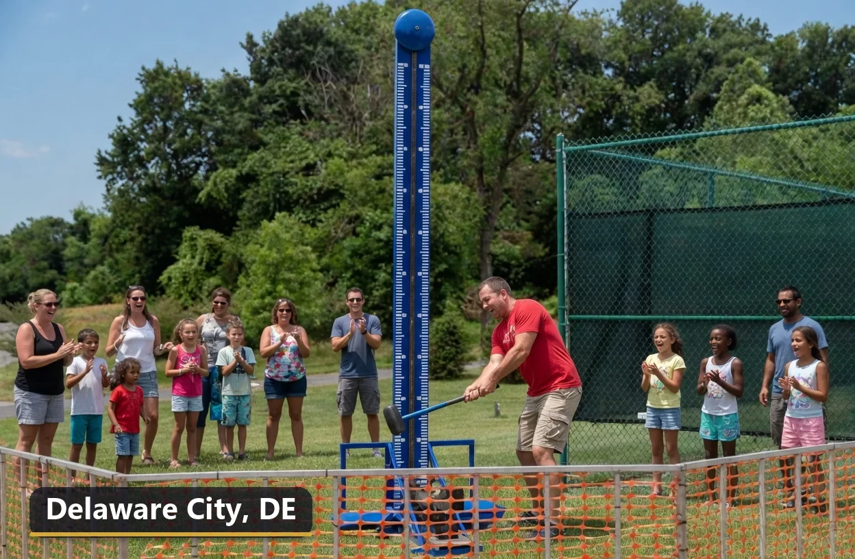 High striker carnival game rental in Delaware City, Delaware for field days, parties and events