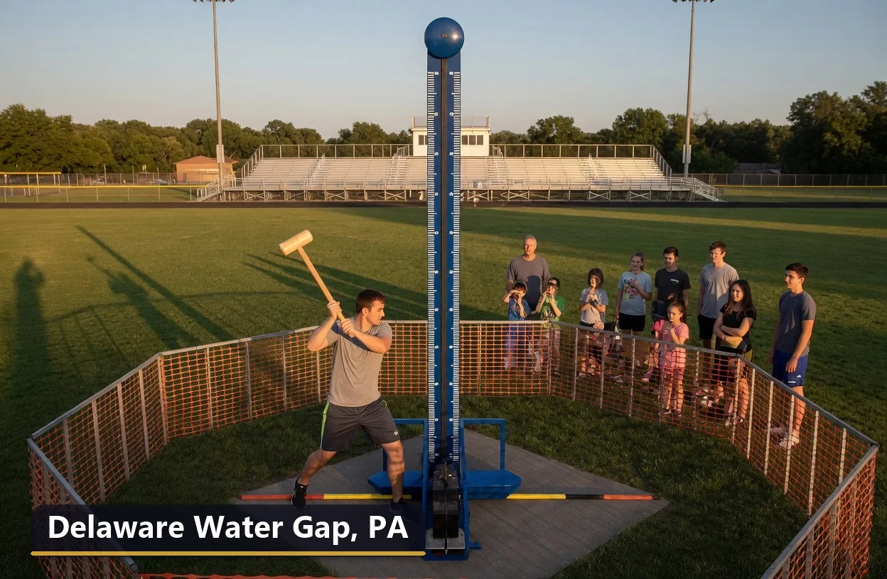 High striker carnival game rental in Delaware Water Gap, Pennsylvania for field days, parties and events