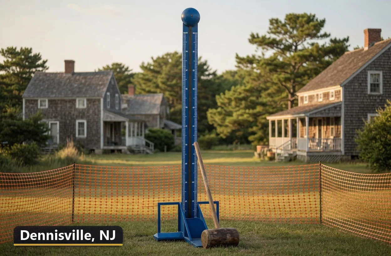 High striker carnival game rental in Dennisville, New Jersey for field days, parties and events