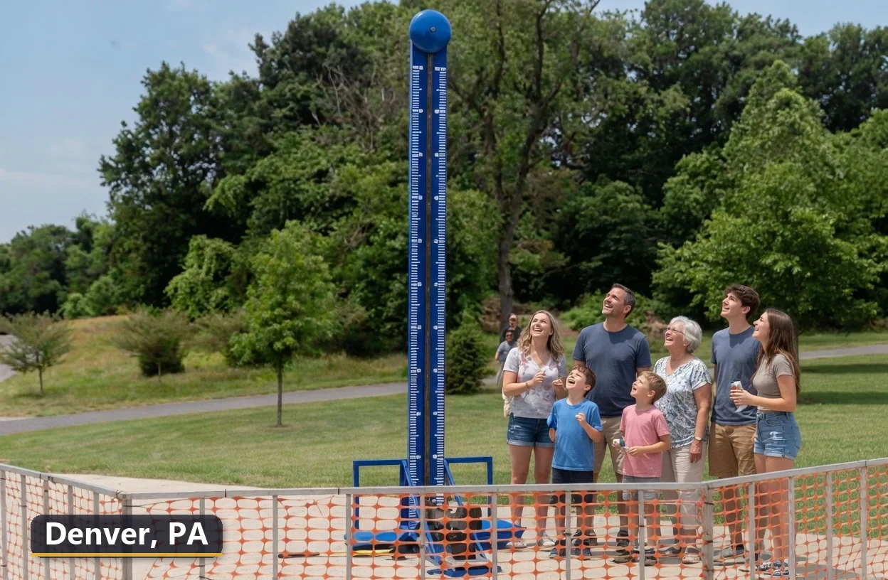 High striker carnival game rental in Denver, Pennsylvania for field days, parties and events