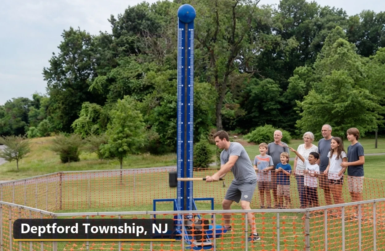 High striker carnival game rental in Deptford Township, New Jersey for field days, parties and events