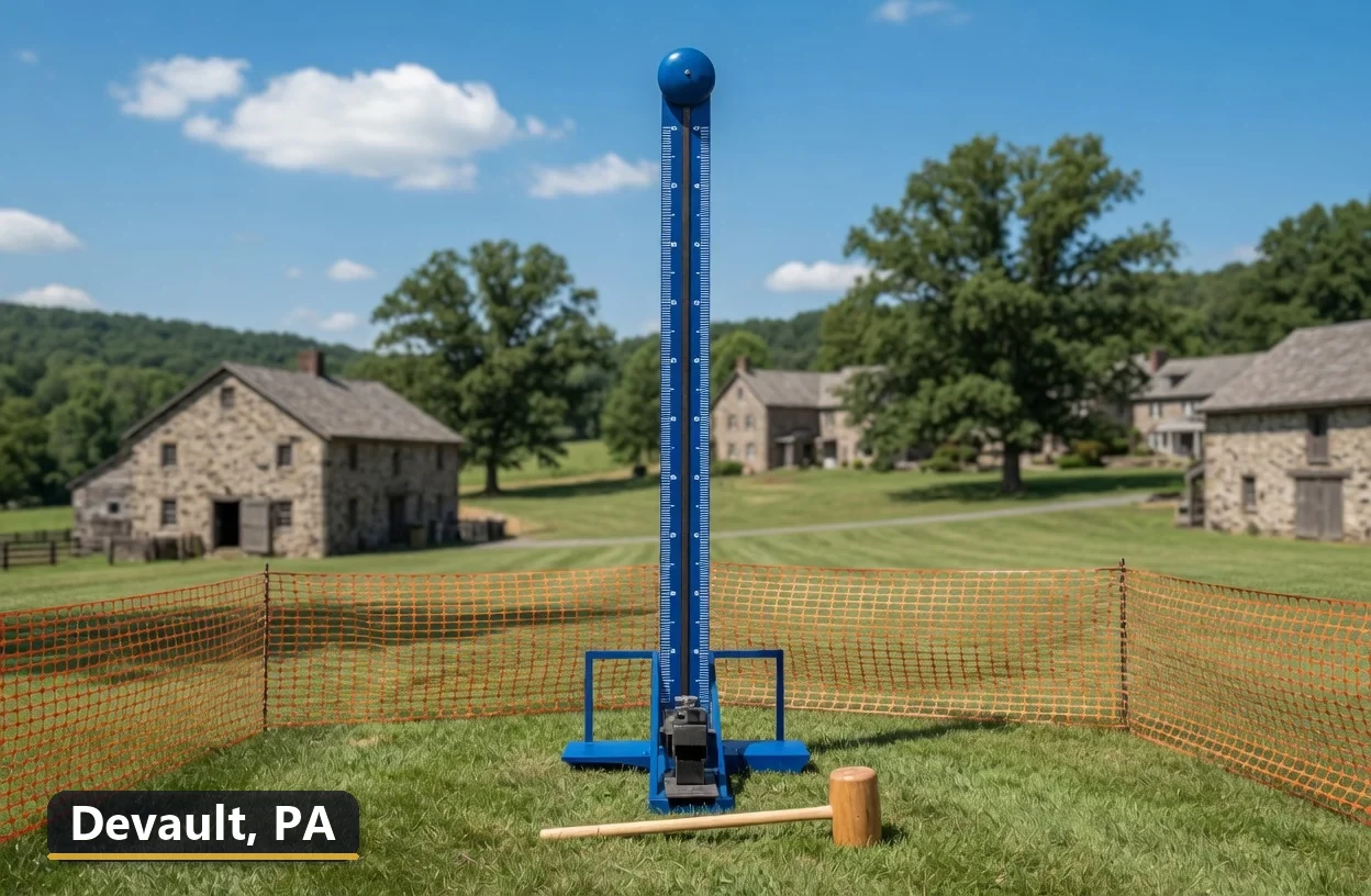 High striker carnival game rental in Devault, Pennsylvania for field days, parties and events