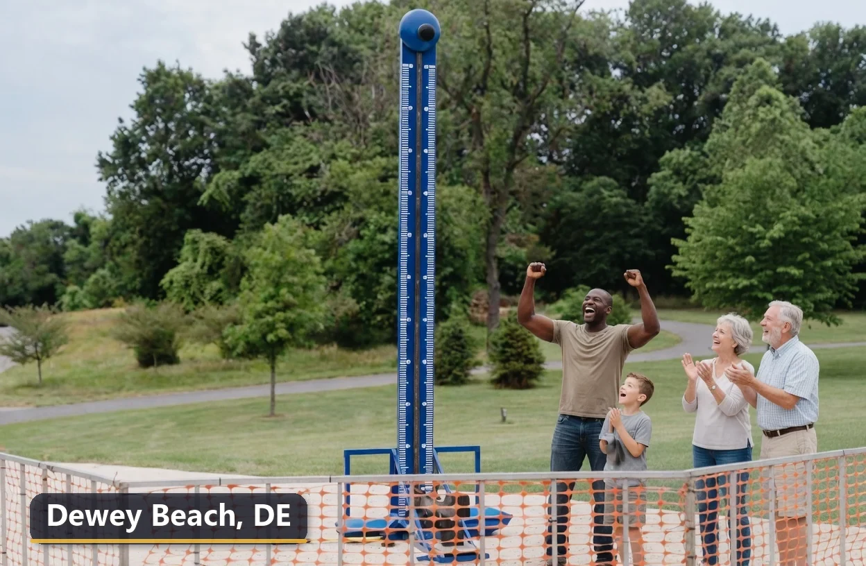 High striker carnival game rental in Dewey Beach, Delaware for field days, parties and events
