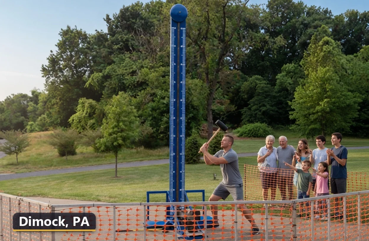 High striker carnival game rental in Dimock, Pennsylvania for field days, parties and events