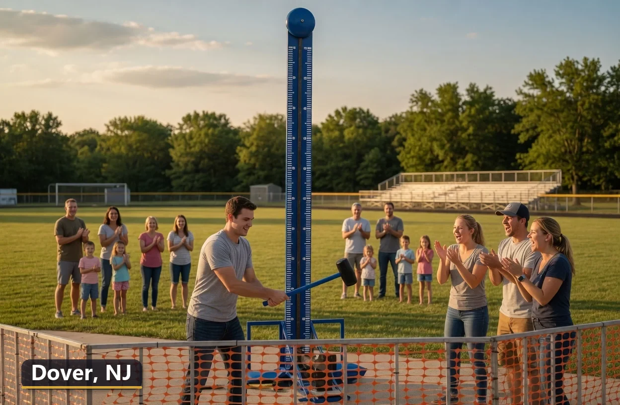 High striker carnival game rental in Dover, New Jersey for field days, parties and events