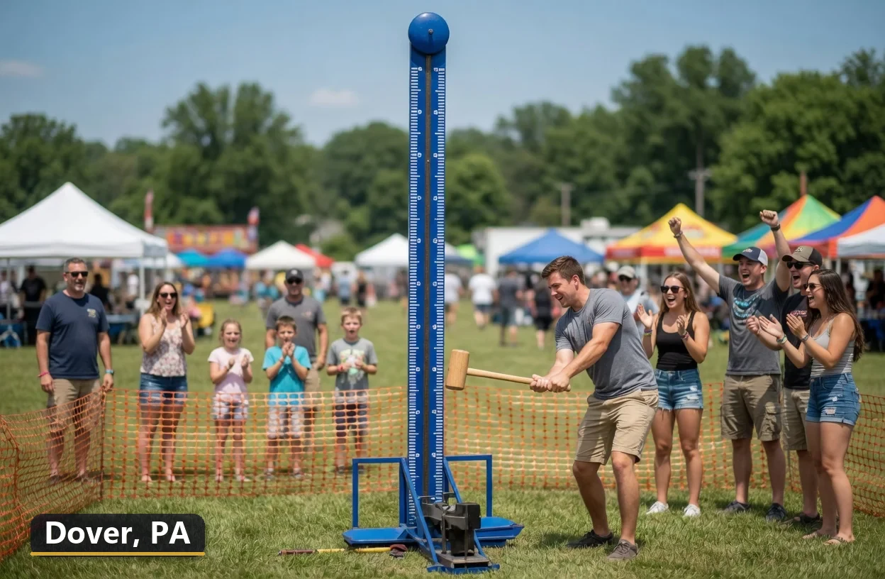 High striker carnival game rental in Dover, Pennsylvania for field days, parties and events
