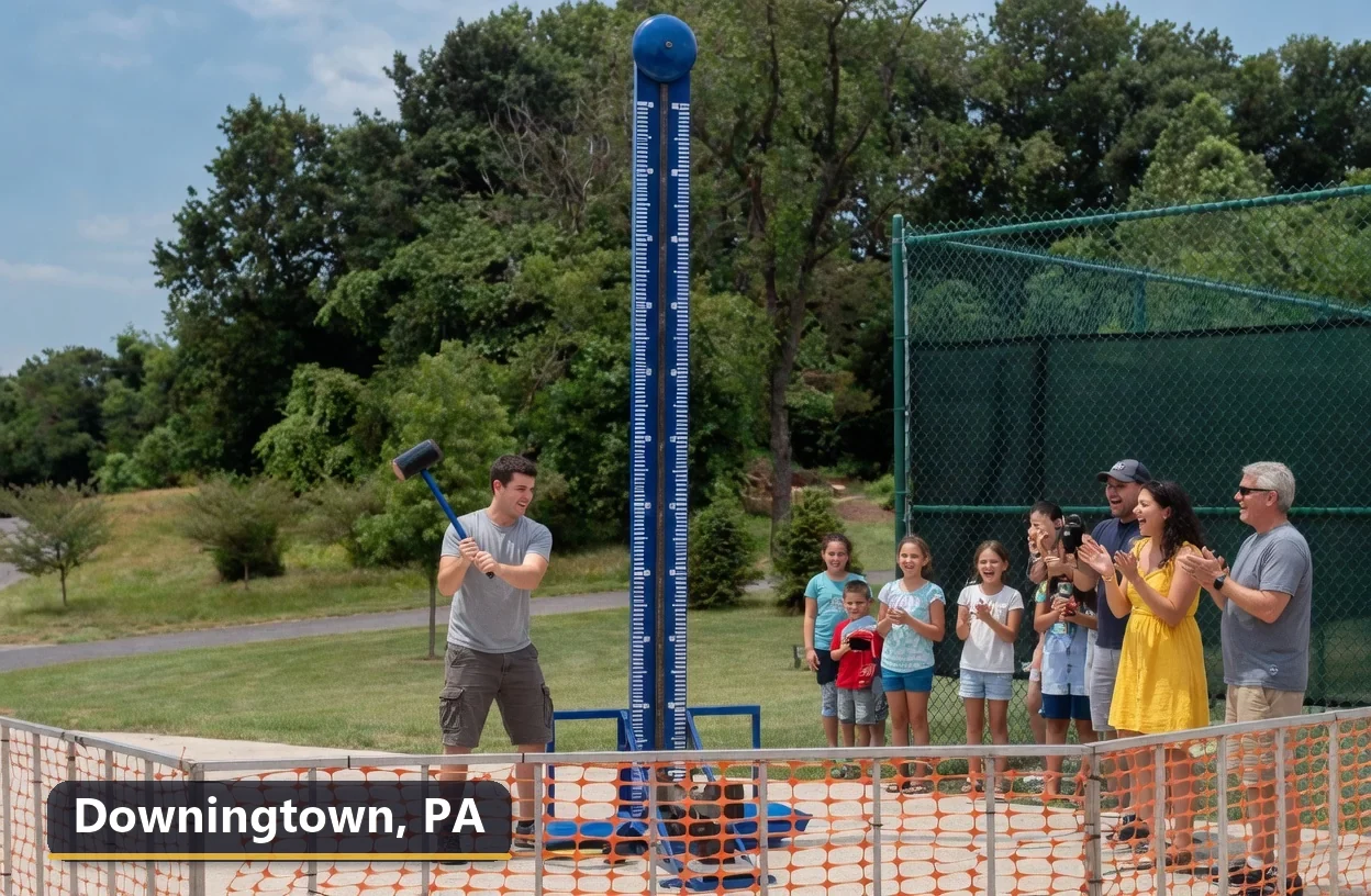 High striker carnival game rental in Downingtown, Pennsylvania for field days, parties and events