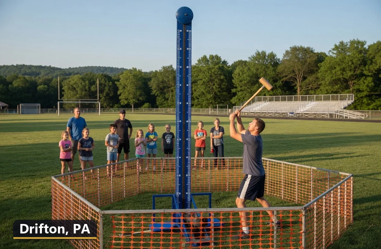 High striker carnival game rental in Drifton, Pennsylvania for field days, parties and events