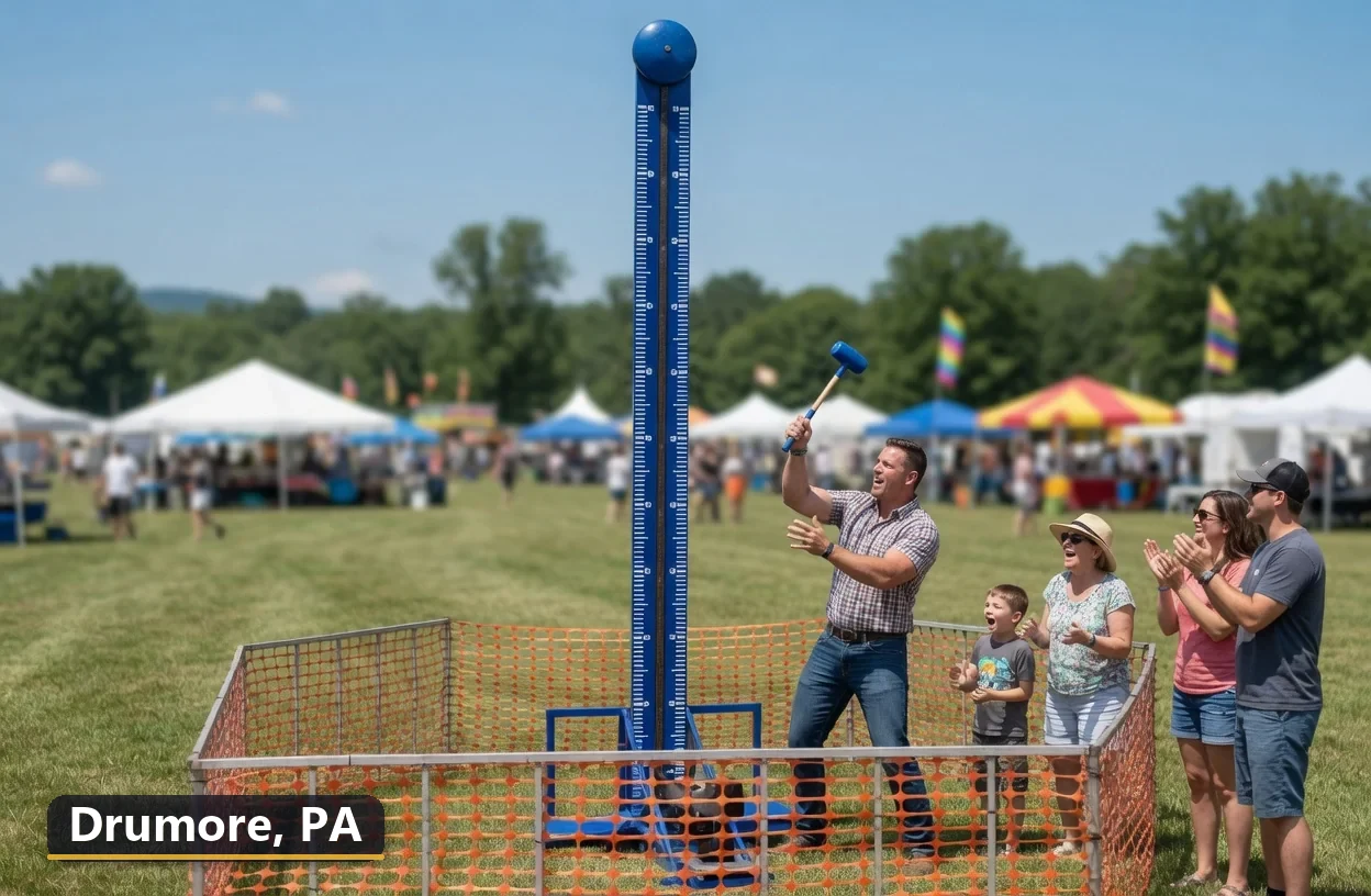 High striker carnival game rental in Drumore, Pennsylvania for field days, parties and events