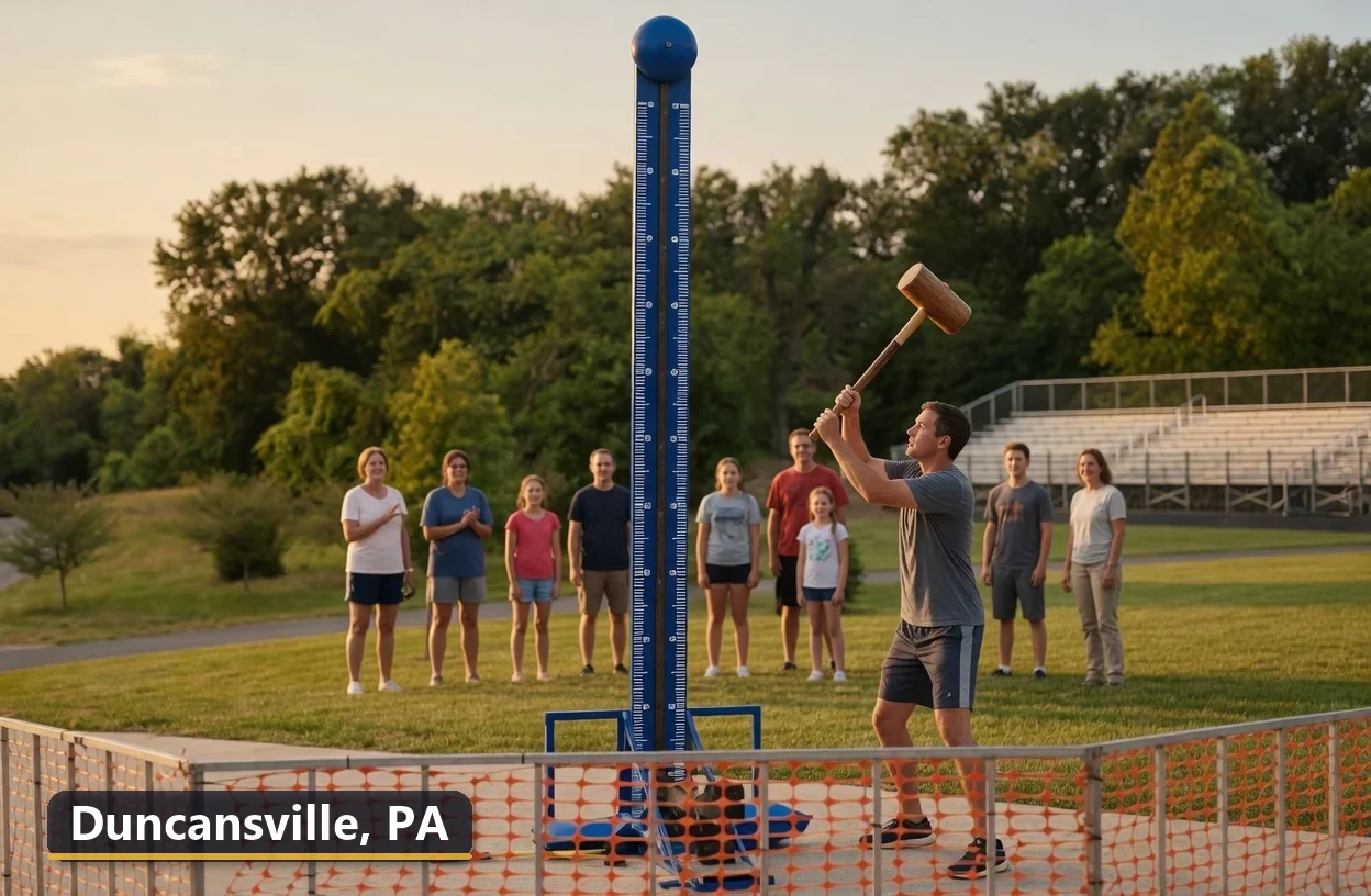 High striker carnival game rental in Duncansville, Pennsylvania for field days, parties and events