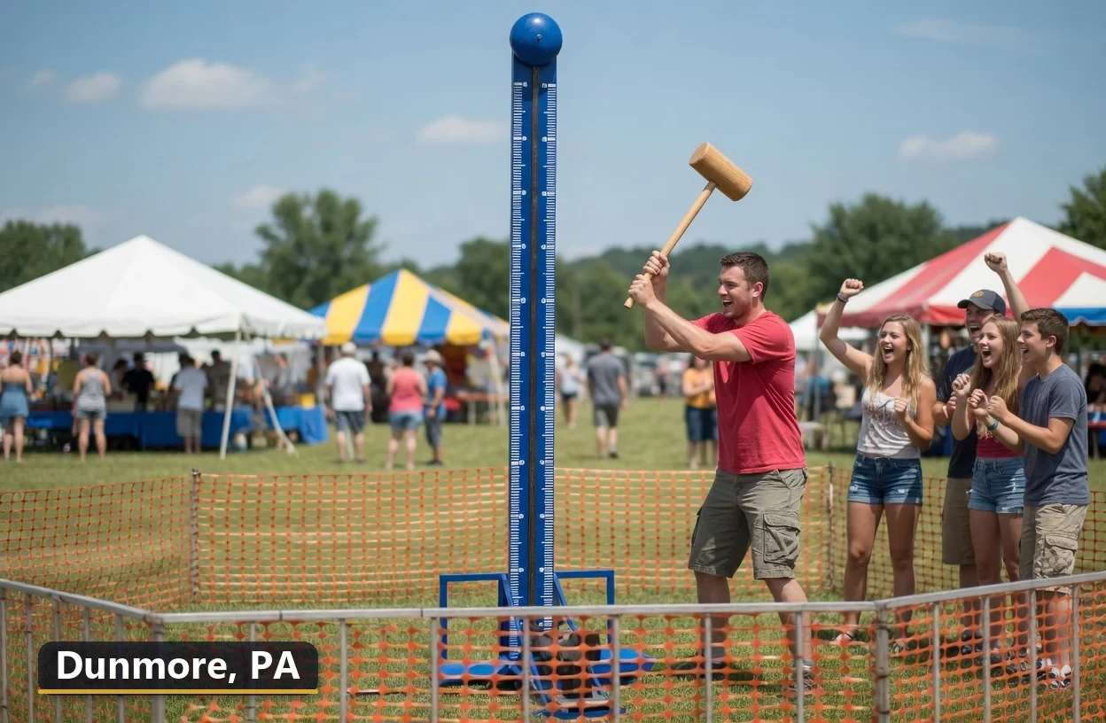 High striker carnival game rental in Dunmore, Pennsylvania for field days, parties and events