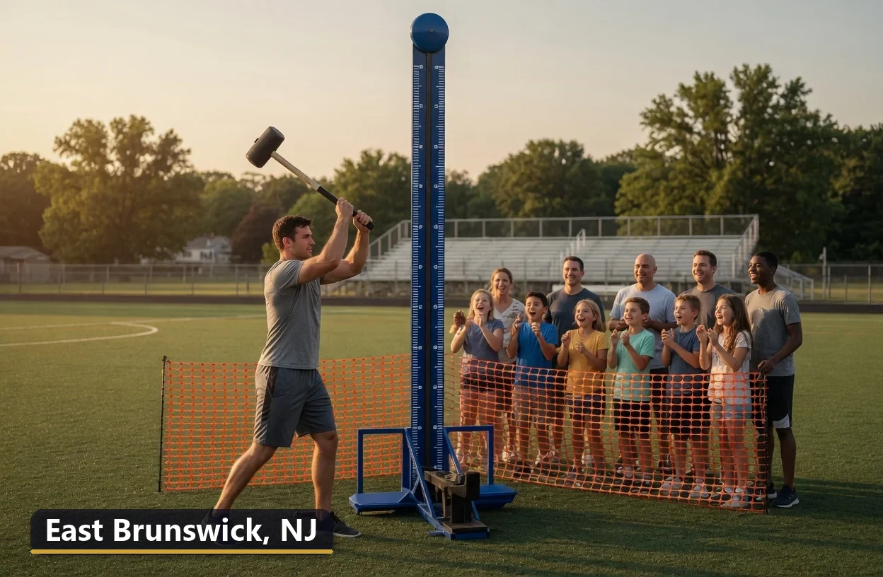 High striker carnival game rental in East Brunswick, New Jersey for field days, parties and events