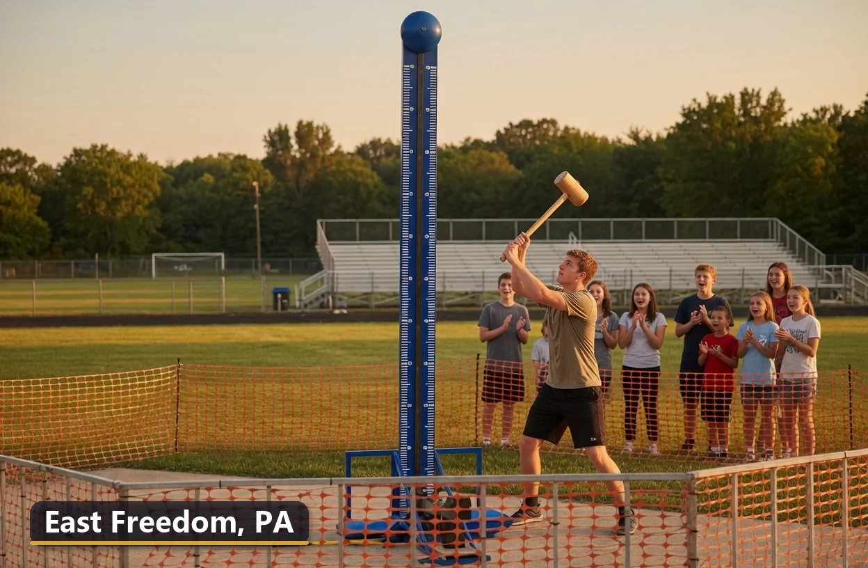 High striker carnival game rental in East Freedom, Pennsylvania for field days, parties and events