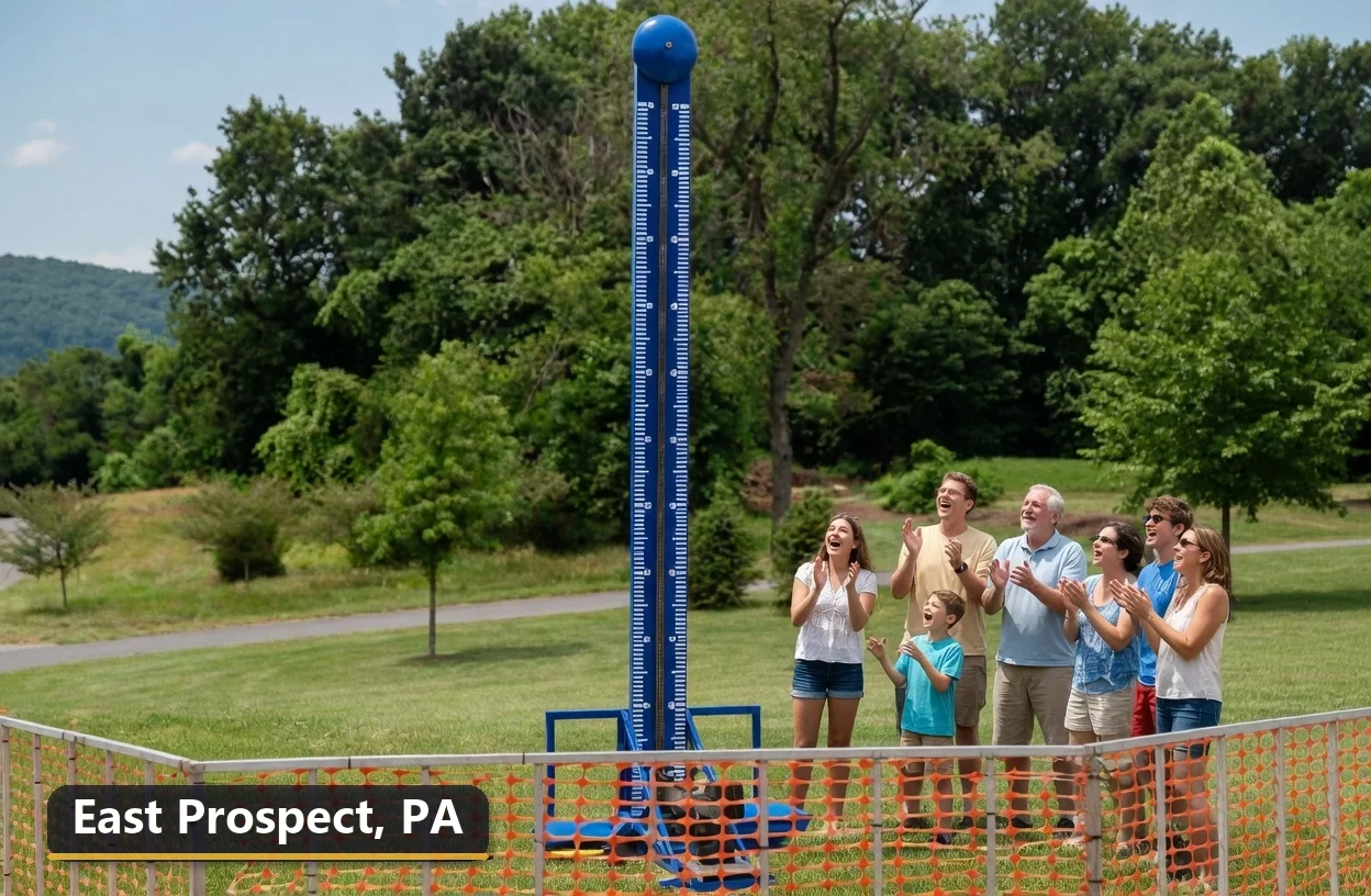High striker carnival game rental in East Prospect, Pennsylvania for field days, parties and events