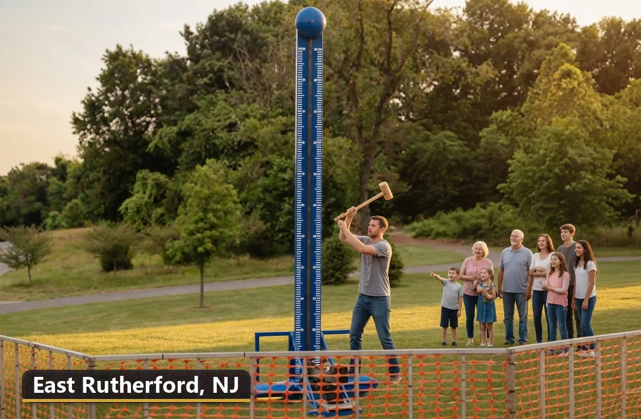 High striker carnival game rental in East Rutherford, New Jersey for field days, parties and events