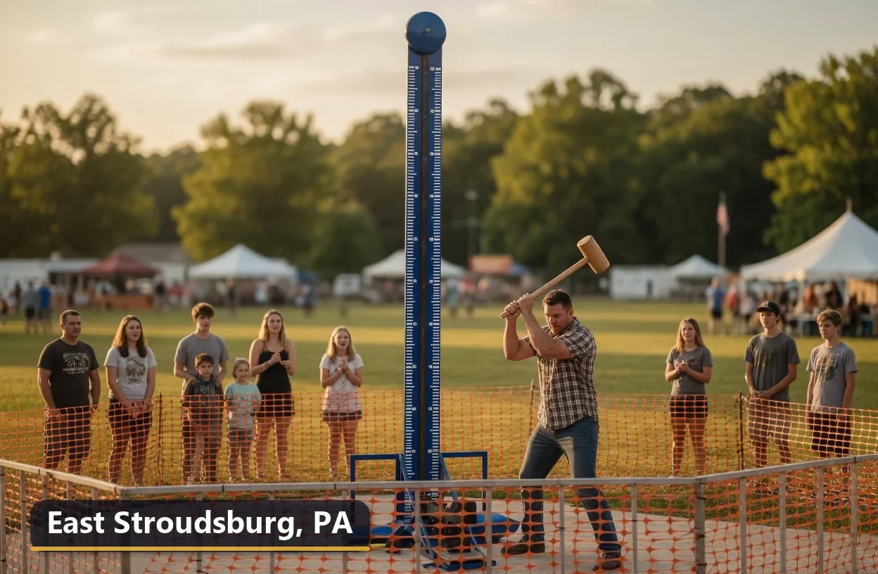 High striker carnival game rental in East Stroudsburg, Pennsylvania for field days, parties and events