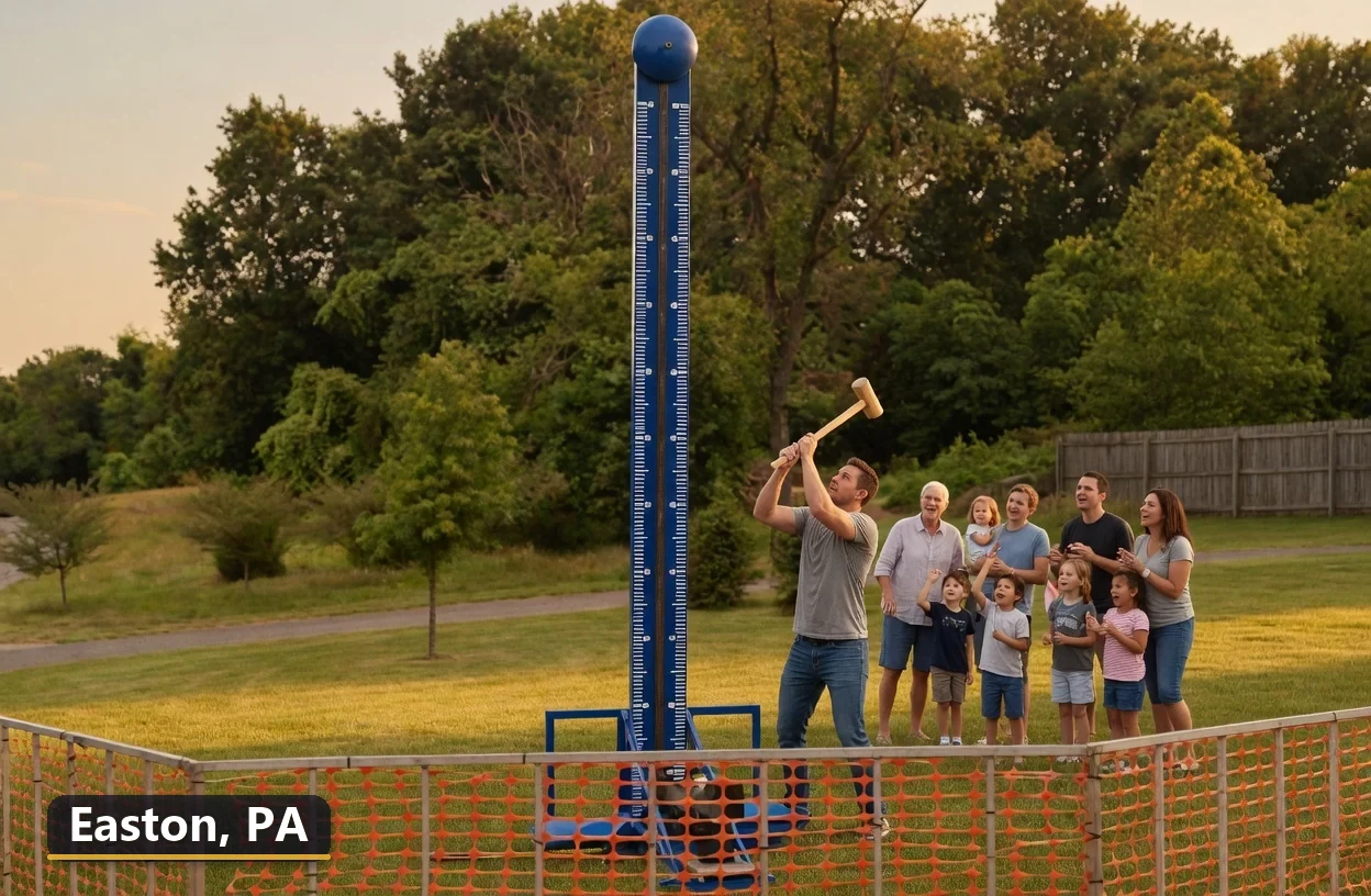 High striker carnival game rental in Easton, Pennsylvania for field days, parties and events