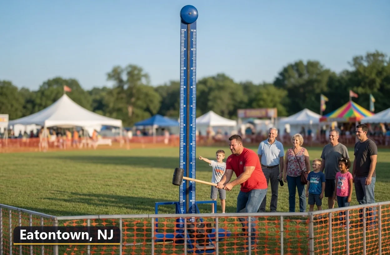 High striker carnival game rental in Eatontown, New Jersey for field days, parties and events