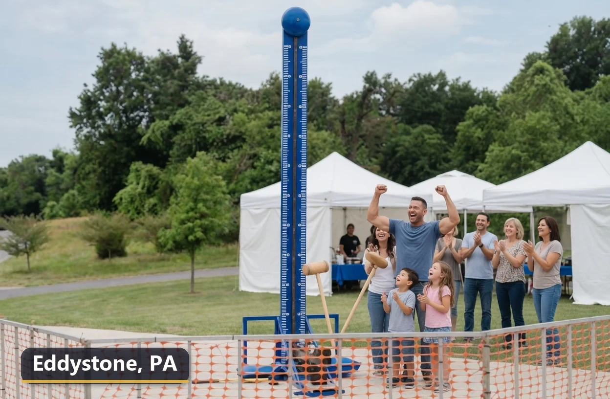 High striker carnival game rental in Eddystone, Pennsylvania for field days, parties and events