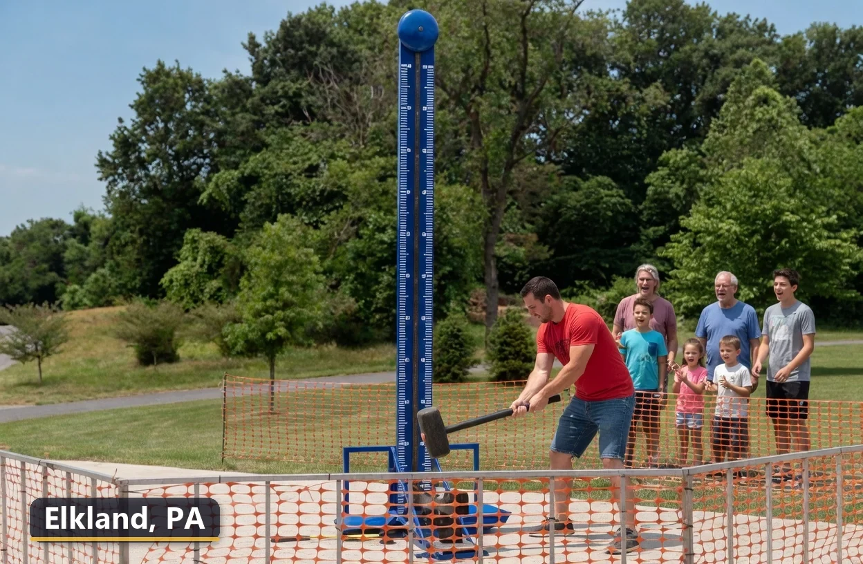 High striker carnival game rental in Elkland, Pennsylvania for field days, parties and events