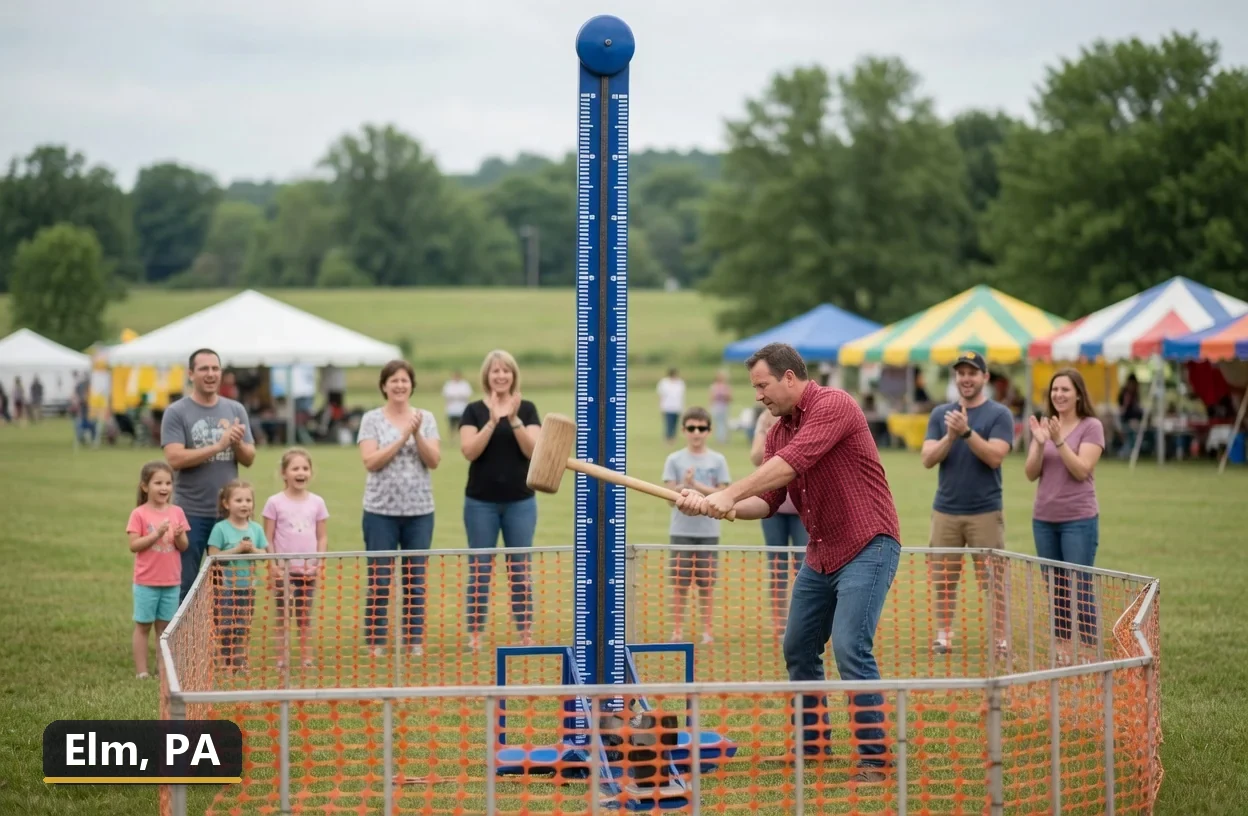 High striker carnival game rental in Elm, Pennsylvania for field days, parties and events