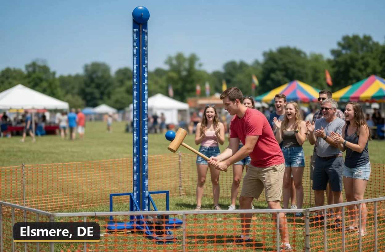 High striker carnival game rental in Elsmere, Delaware for field days, parties and events