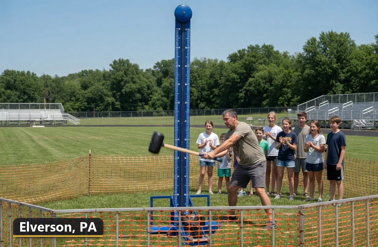 High striker carnival game rental in Elverson, Pennsylvania for field days, parties and events
