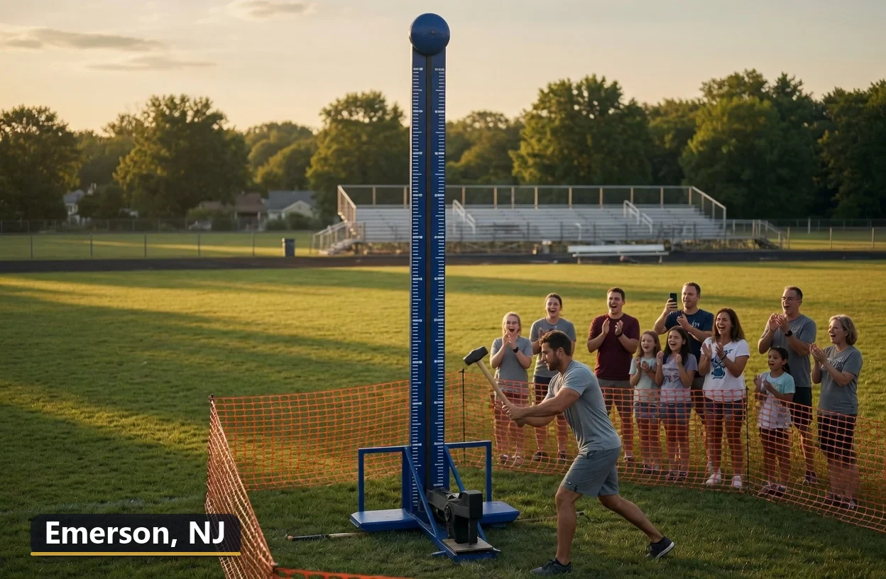 High striker carnival game rental in Emerson, New Jersey for field days, parties and events