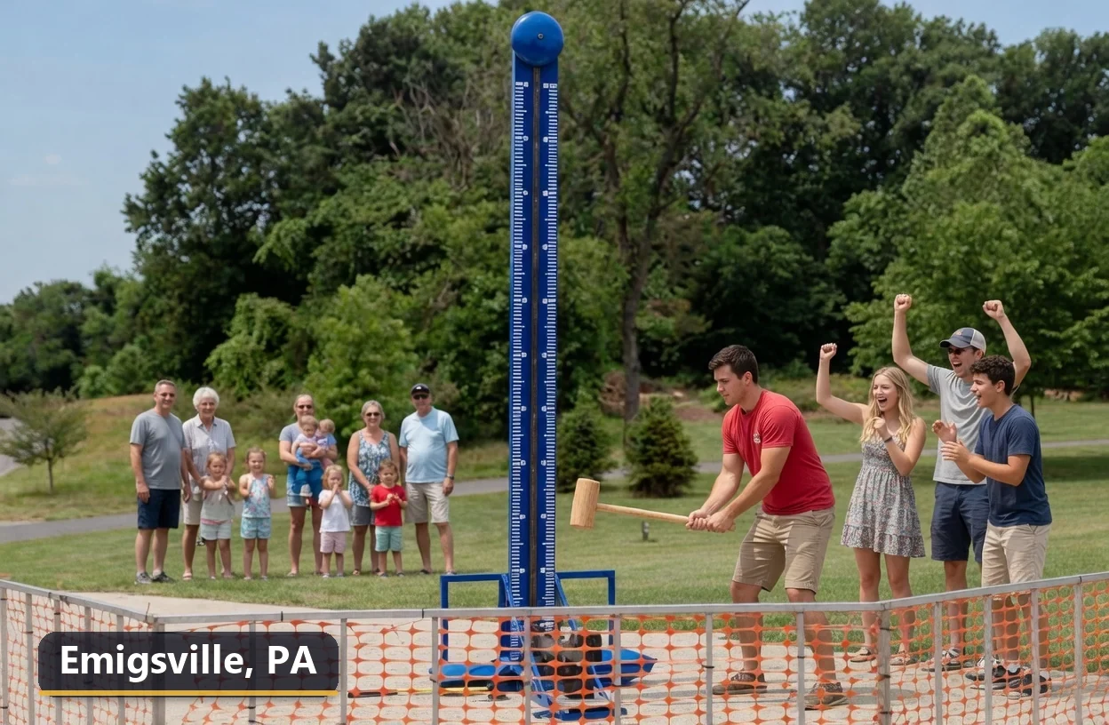 High striker carnival game rental in Emigsville, Pennsylvania for field days, parties and events