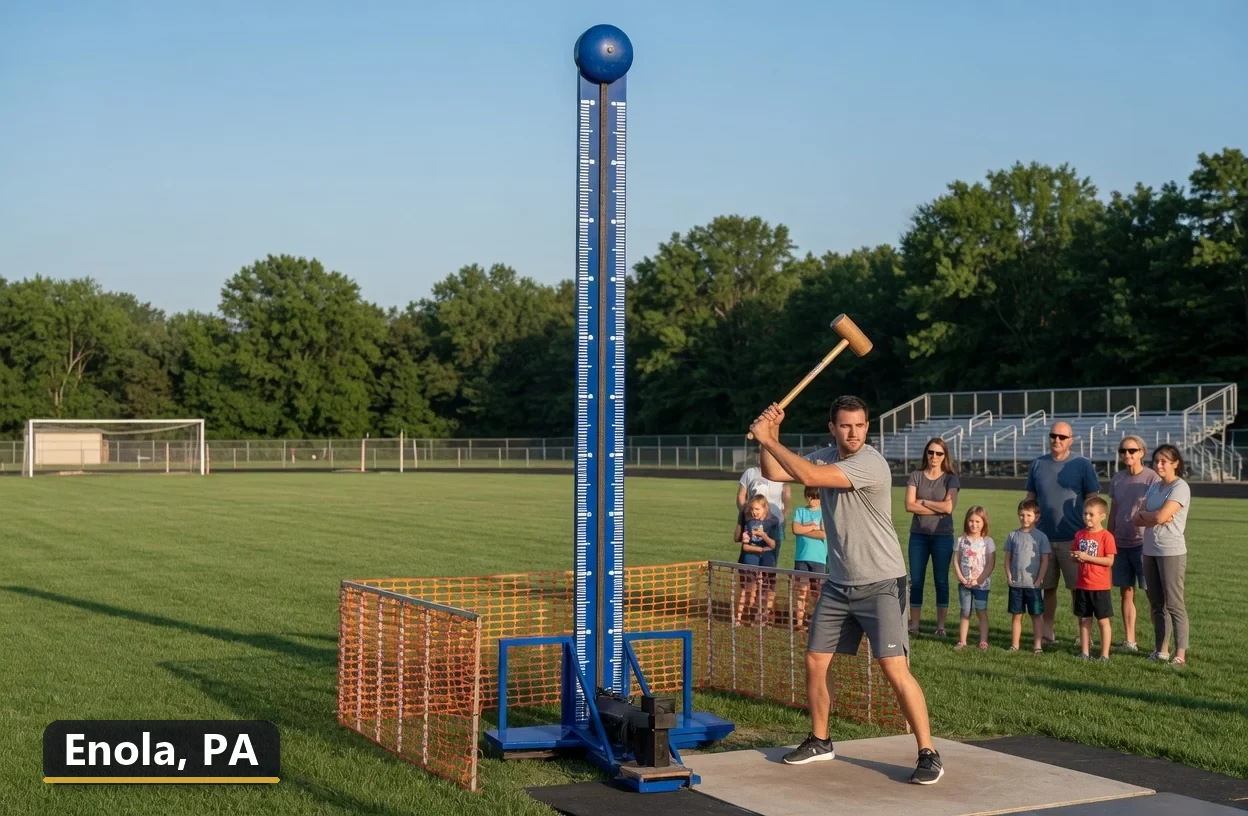 High striker carnival game rental in Enola, Pennsylvania for field days, parties and events