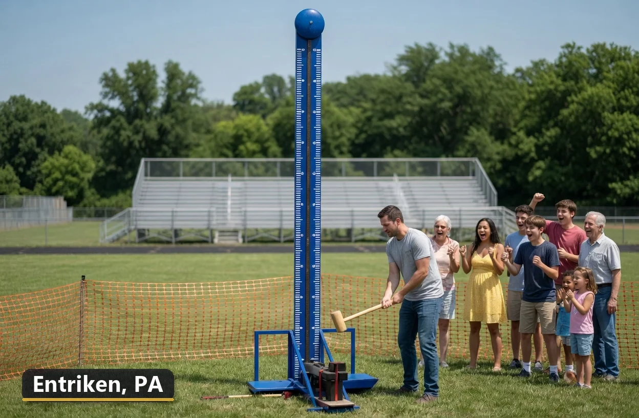 High striker carnival game rental in Entriken, Pennsylvania for field days, parties and events
