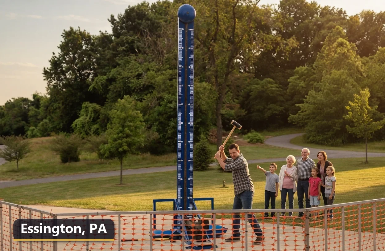 High striker carnival game rental in Essington, Pennsylvania for field days, parties and events