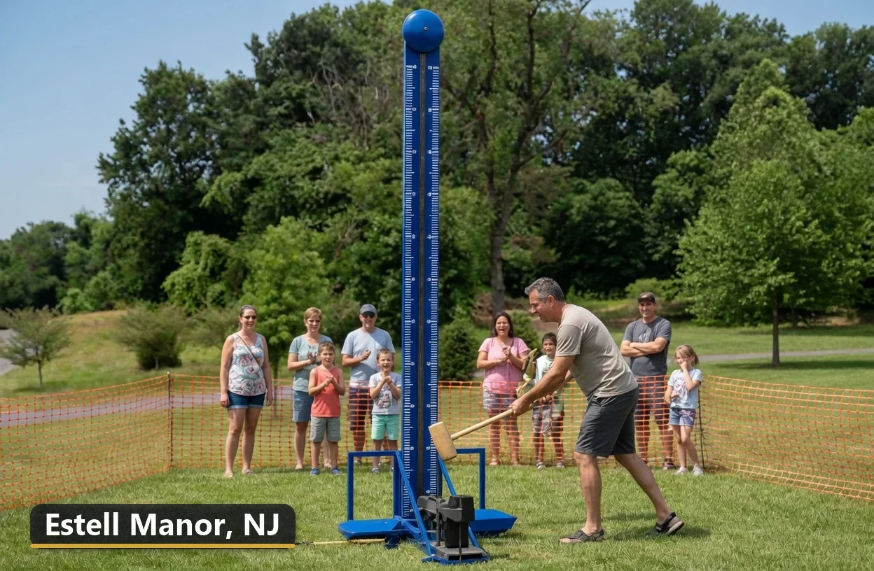 High striker carnival game rental in Estell Manor, New Jersey for field days, parties and events