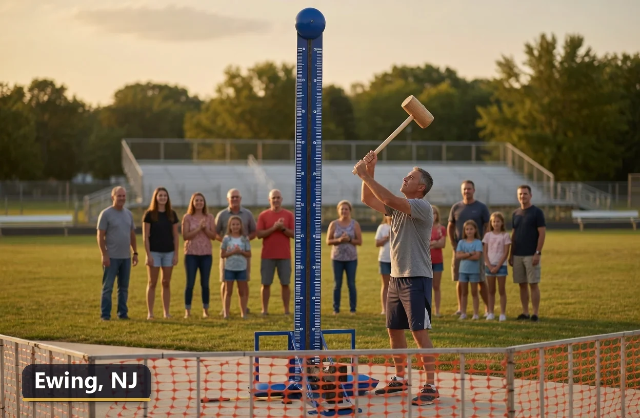 High striker carnival game rental in Ewing, New Jersey for field days, parties and events