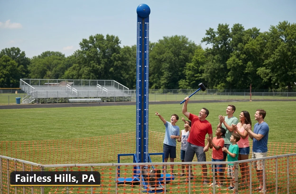 High striker carnival game rental in Fairless Hills, Pennsylvania for field days, parties and events