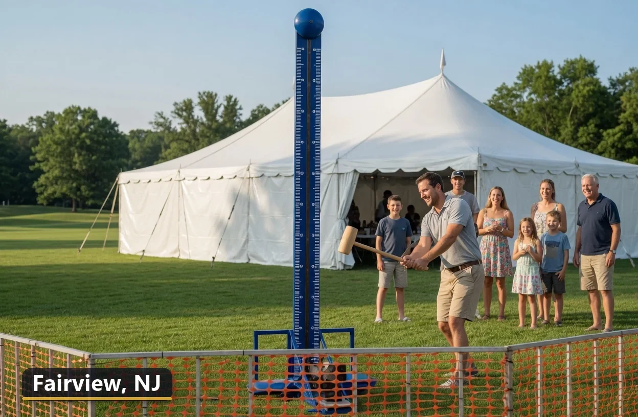 High striker carnival game rental in Fairview, New Jersey for field days, parties and events