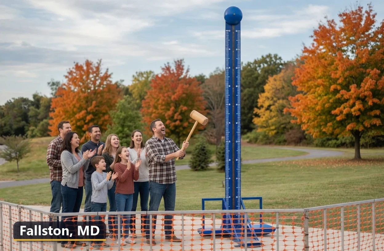 High striker carnival game rental in Fallston, Maryland for field days, parties and events