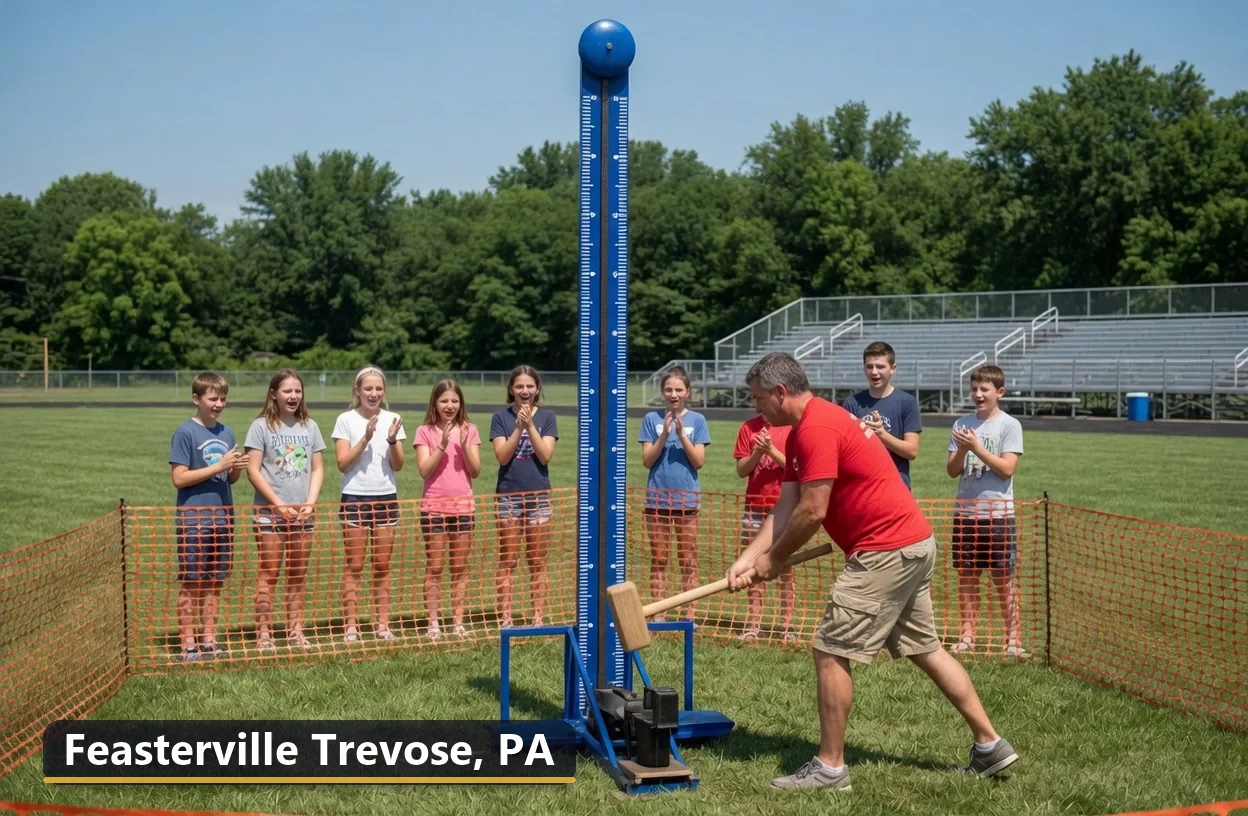 High striker carnival game rental in Feasterville Trevose, Pennsylvania for field days, parties and events