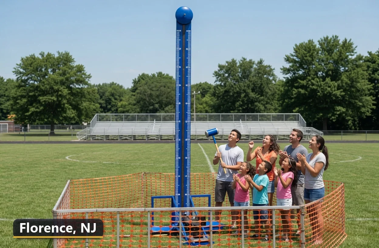 High striker carnival game rental in Florence, New Jersey for field days, parties and events
