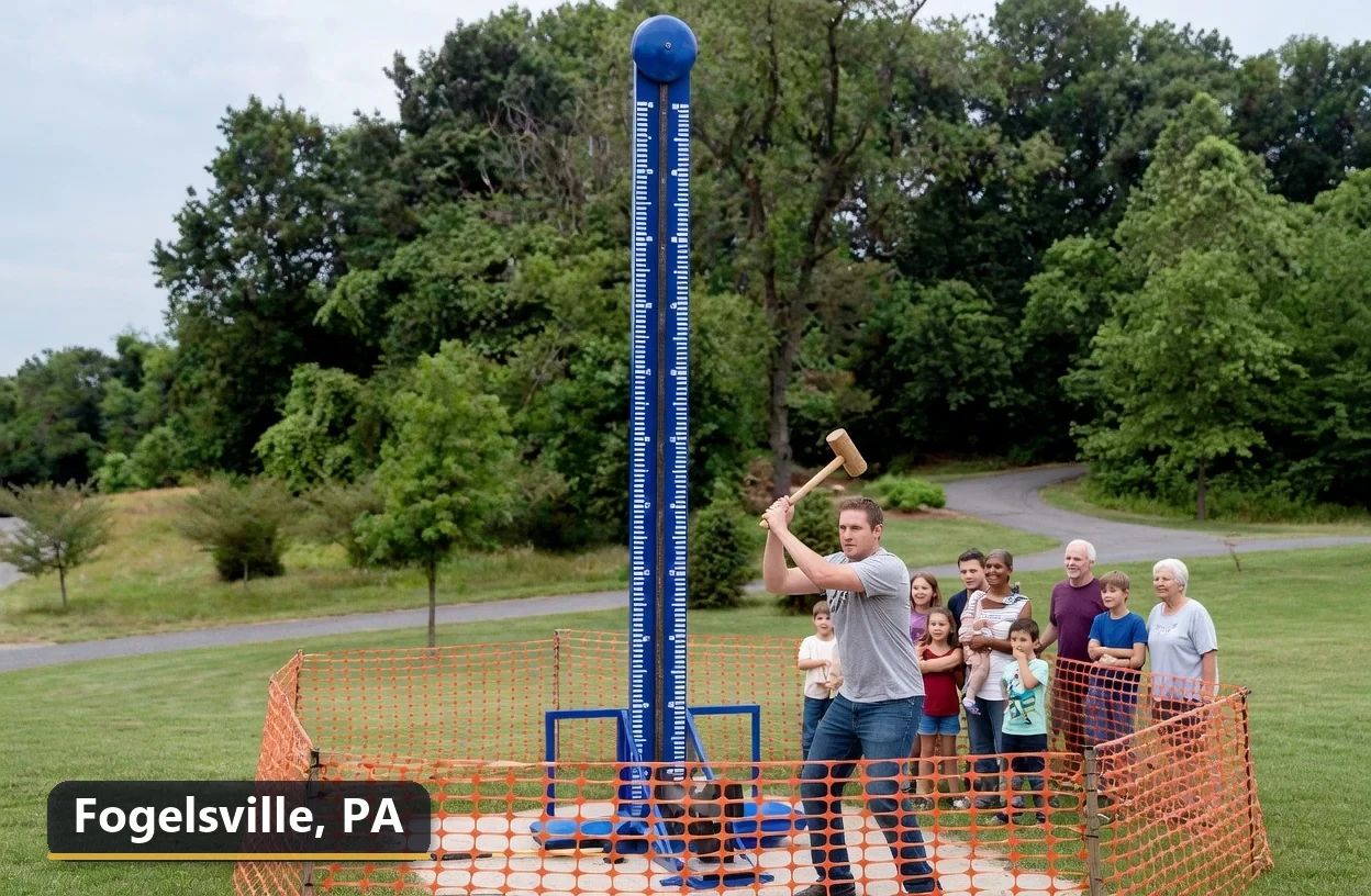 High striker carnival game rental in Fogelsville, Pennsylvania for field days, parties and events