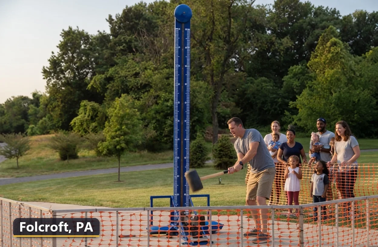 High striker carnival game rental in Folcroft, Pennsylvania for field days, parties and events