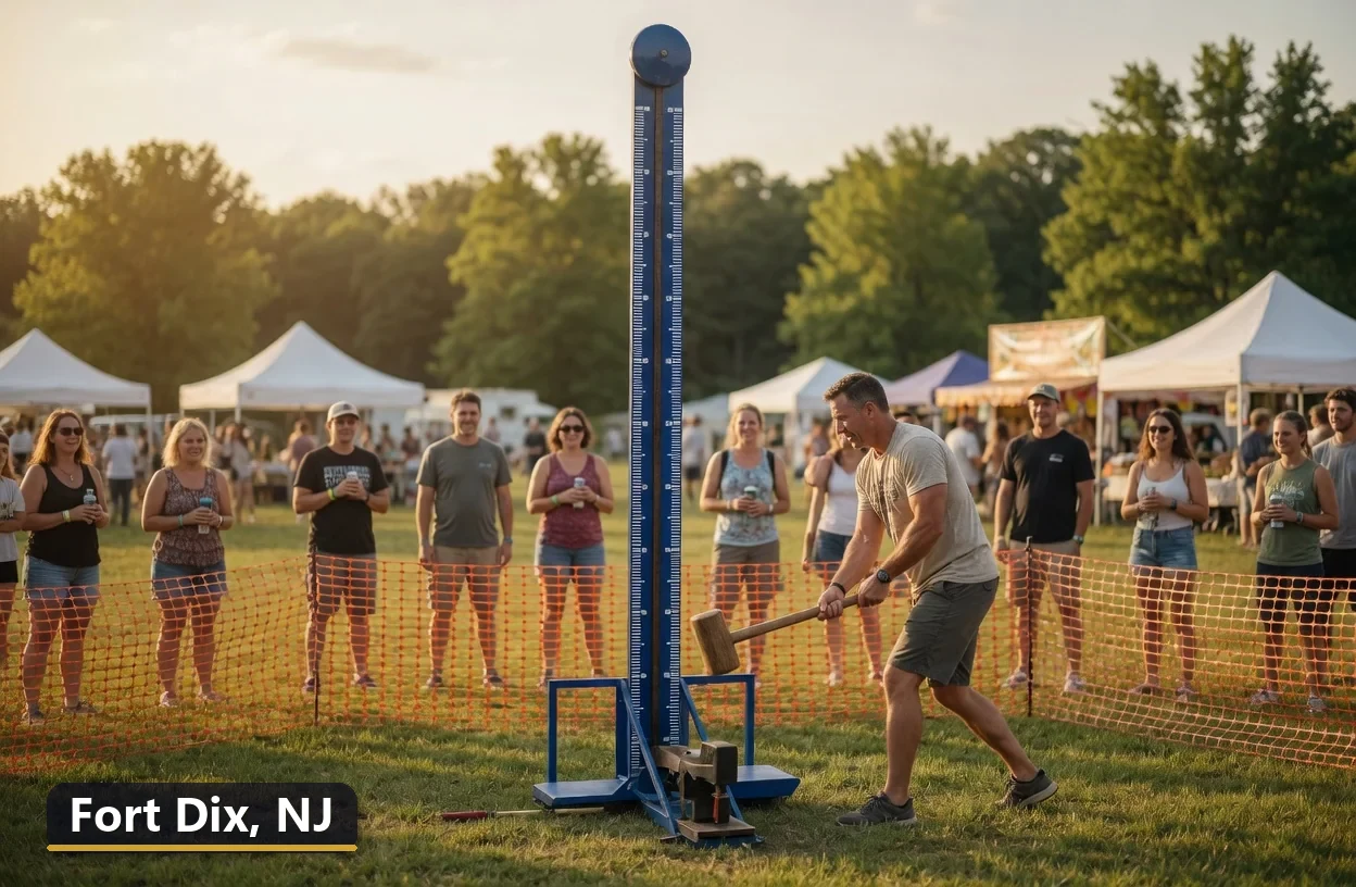High striker carnival game rental in Fort Dix, New Jersey for field days, parties and events